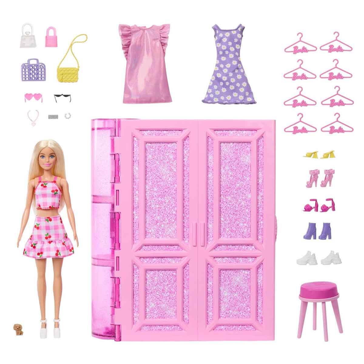 Barbie'nin Rüya Gardırobu ve Bebek Oyun Seti HXD58