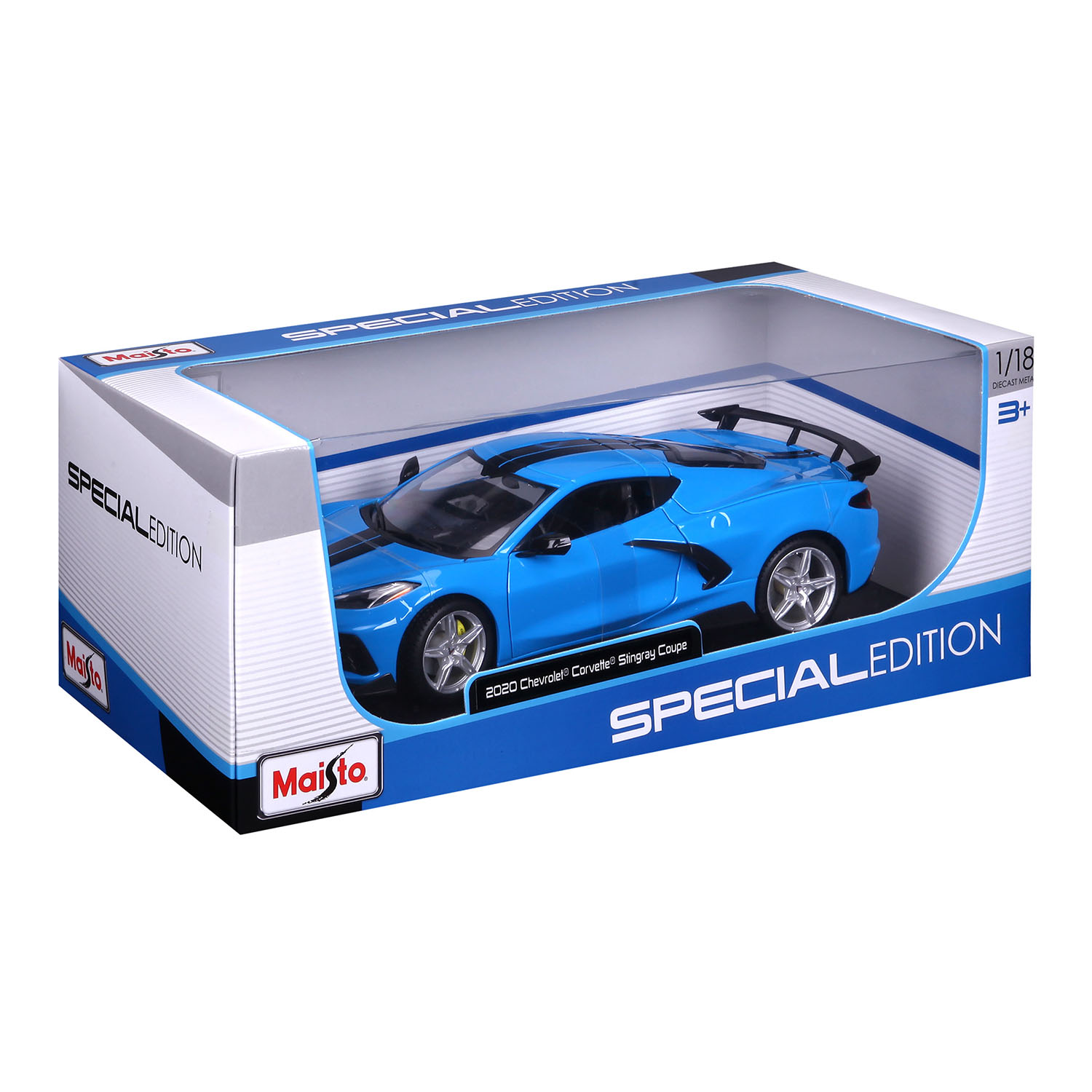 1:18 2020 Chevrolet Corvette Stingray Coupe 31455 - Mavi