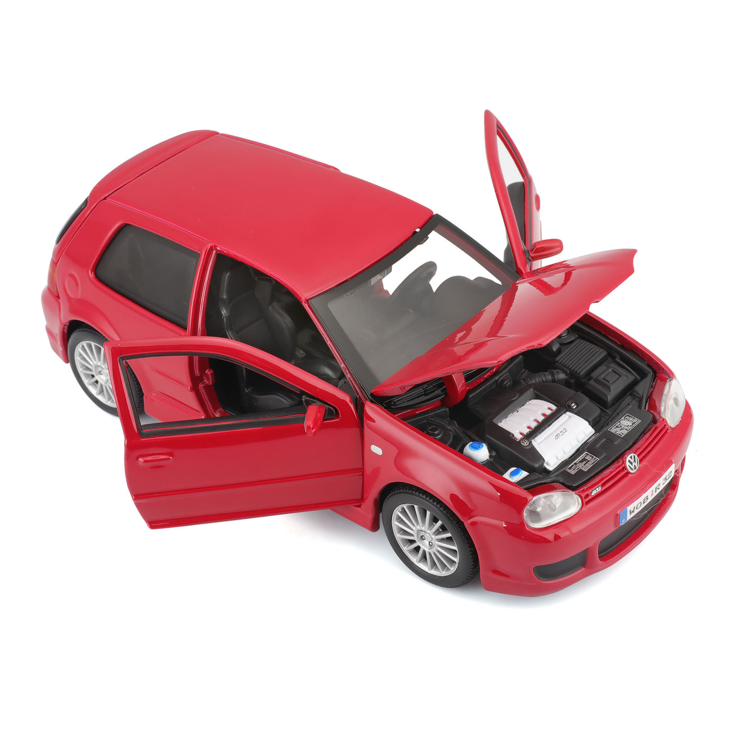 1:24 Volkswagen Golf R32 Model Araba 31290 - Kırmızı