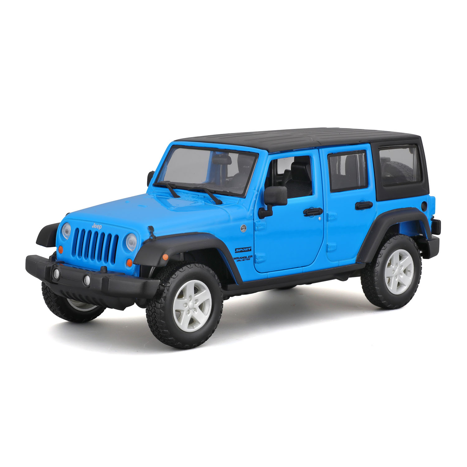 1:24 2015 Jeep Wrangler Unlimited Model Araba 31268 - Mavi