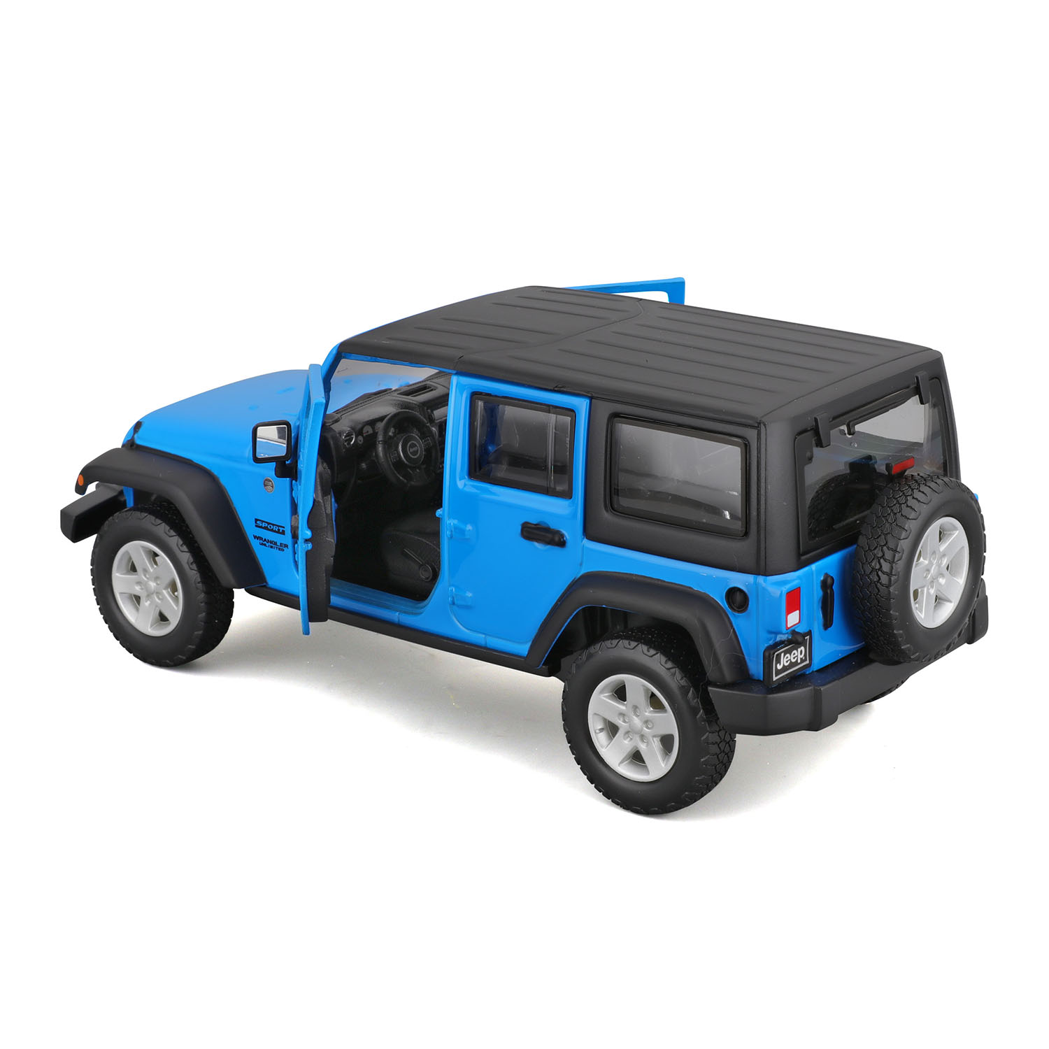 1:24 2015 Jeep Wrangler Unlimited Model Araba 31268 - Mavi
