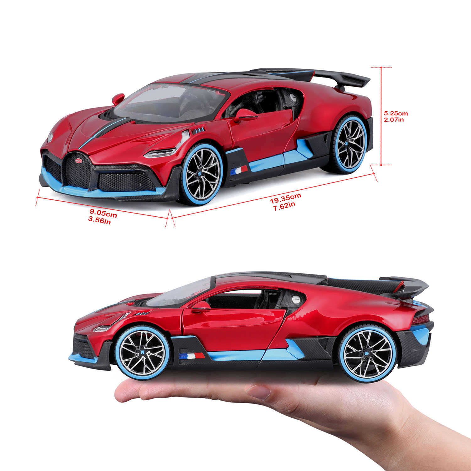 1:24 Bugatti Divo Model Araba 31526 - Kırmızı