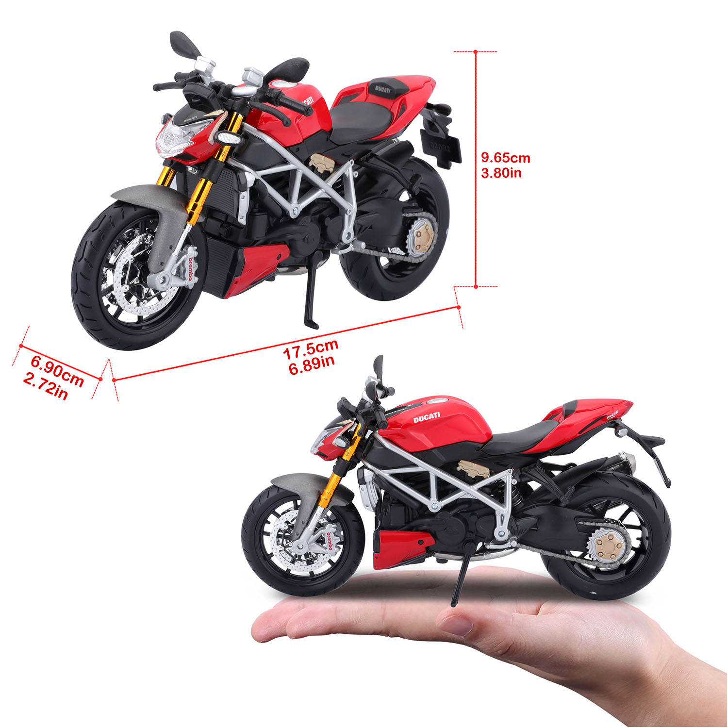 1:12 Ducati Super Naked S Model Motor 34101
