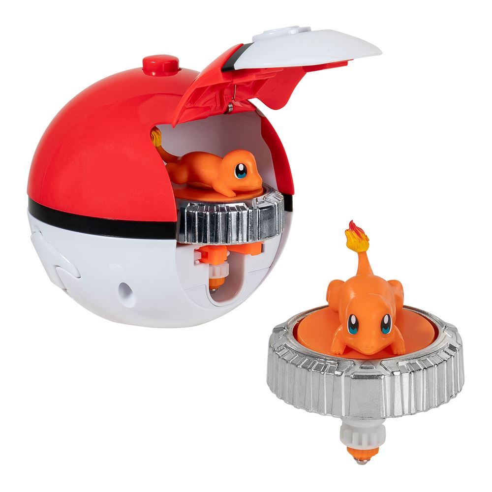 Pokémon Battle Spinner Pack Charmander & Poké Ball Giocattolo Pokémon Battle Spinner Pack Charmander & Poké Ball Giocattolo