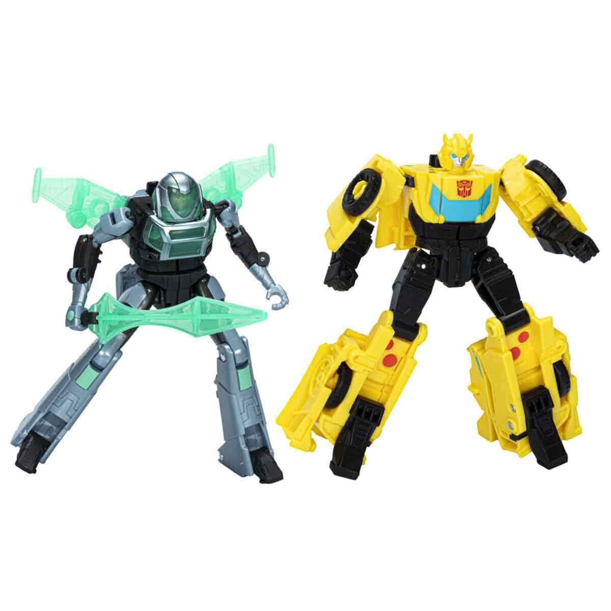 Transformers Earthspark Bumblebee ve Mo Malto Dönüşen Figür Seti