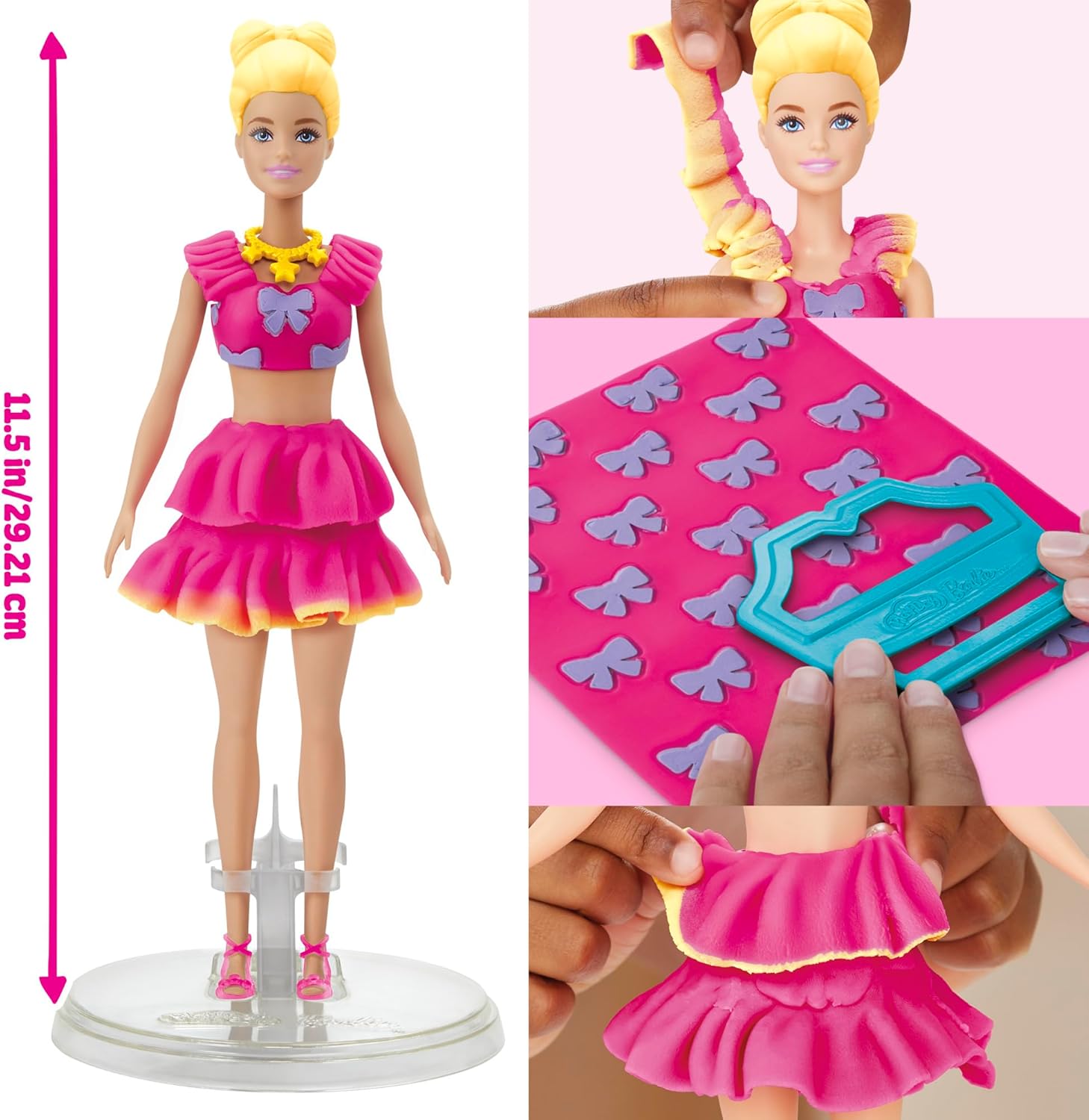 Play-Doh Barbie Fırfırlar ve Fiyonklar Oyun Seti G1361