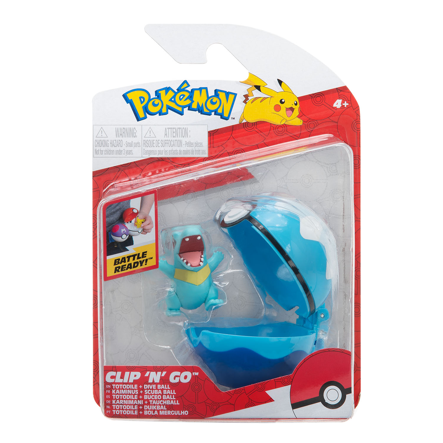 Pokemon Clip 'N' Go Totodile Figür PKW2651