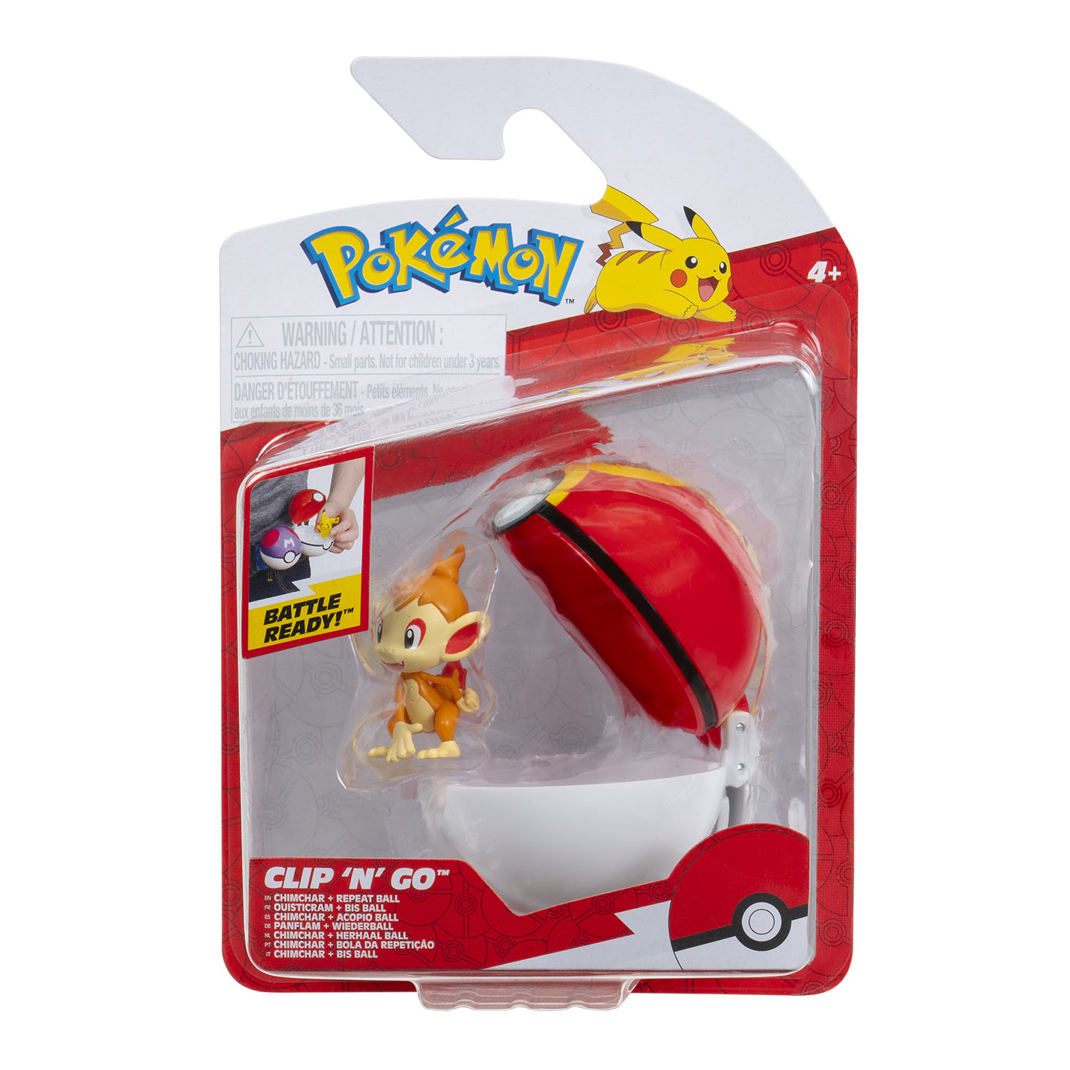 Pokemon Clip 'N' Go Chimchar Figür PKW3640