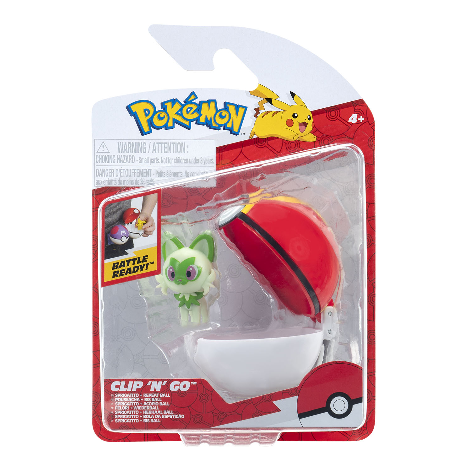 Pokemon Clip 'N' Go Sprigatito Figür PKW4151