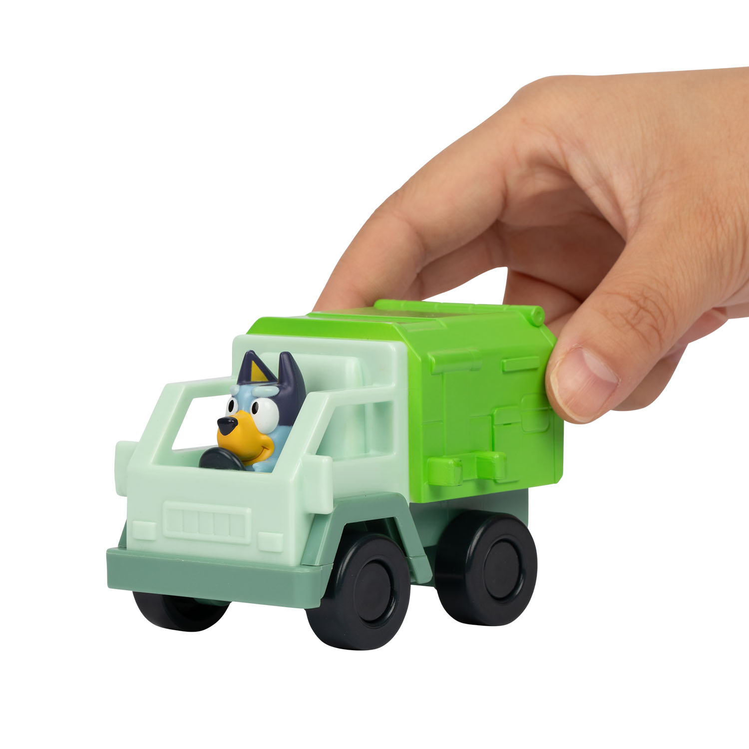 Bluey Figürlü Mini Araçlar - Bluey Çöp Kamyonunda