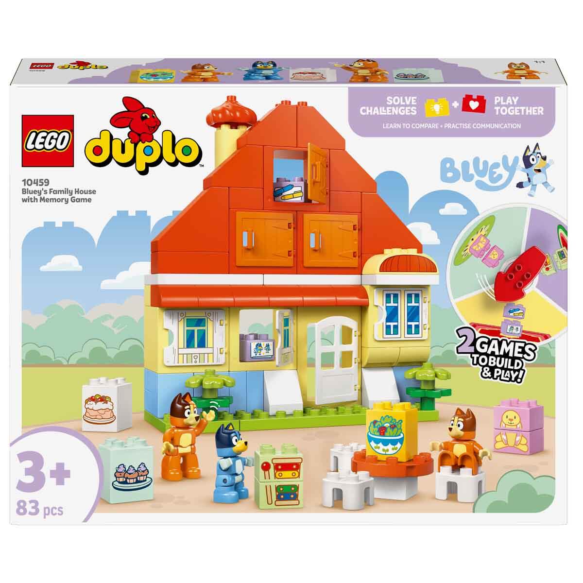 LEGO DUPLO Bluey Ailesinin Evi ve Hafıza Oyunu 10459