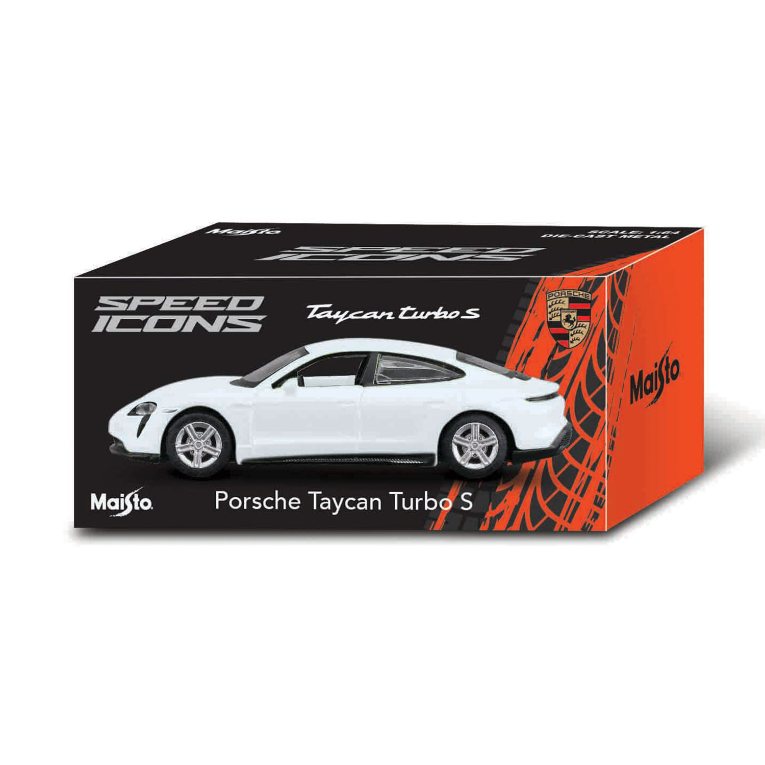 1:64 Speed Icons - Porsche Taycan Turbo S Beyaz