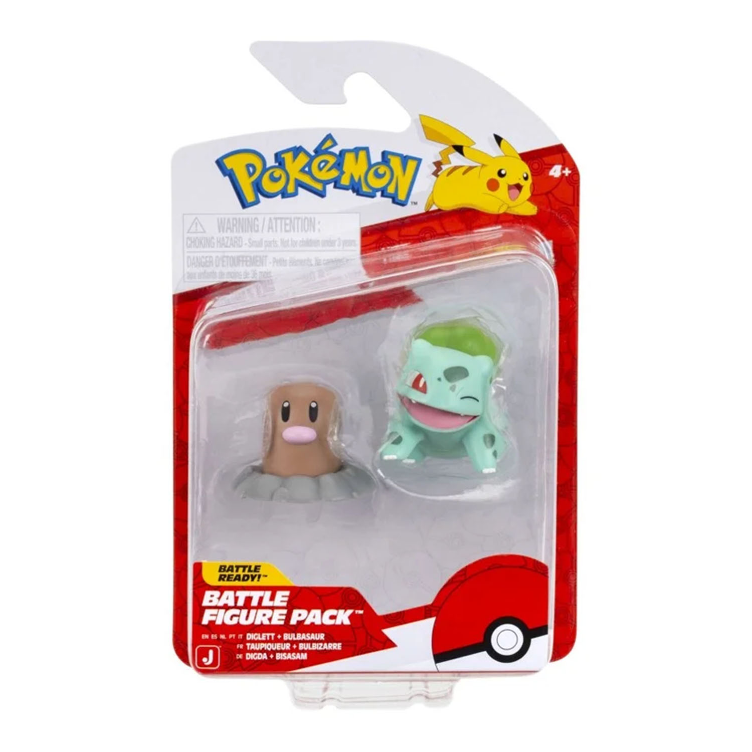 Pokemon Battle Figürler PKW4061 - Diglett ve Bulbasaur