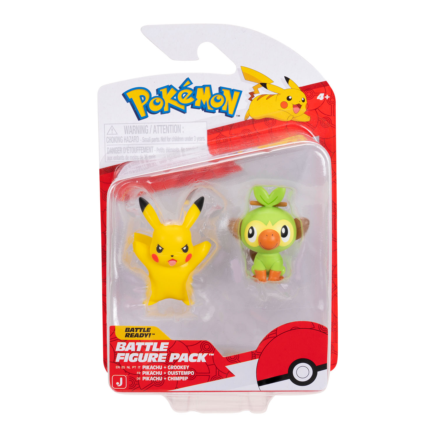 Pokemon Battle 2'li Figür Seti PKW4075 - Pikachu ve Grookey