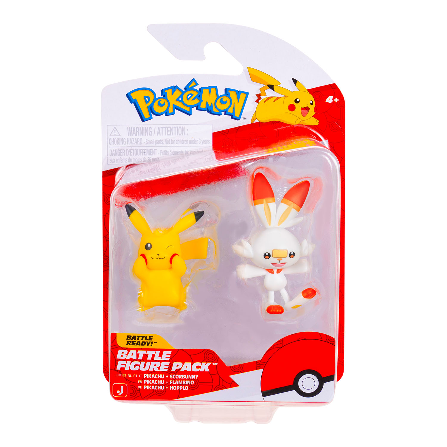 Pokemon Battle 2'li Figür Seti PKW4076 - Pikachu ve Scorbunny