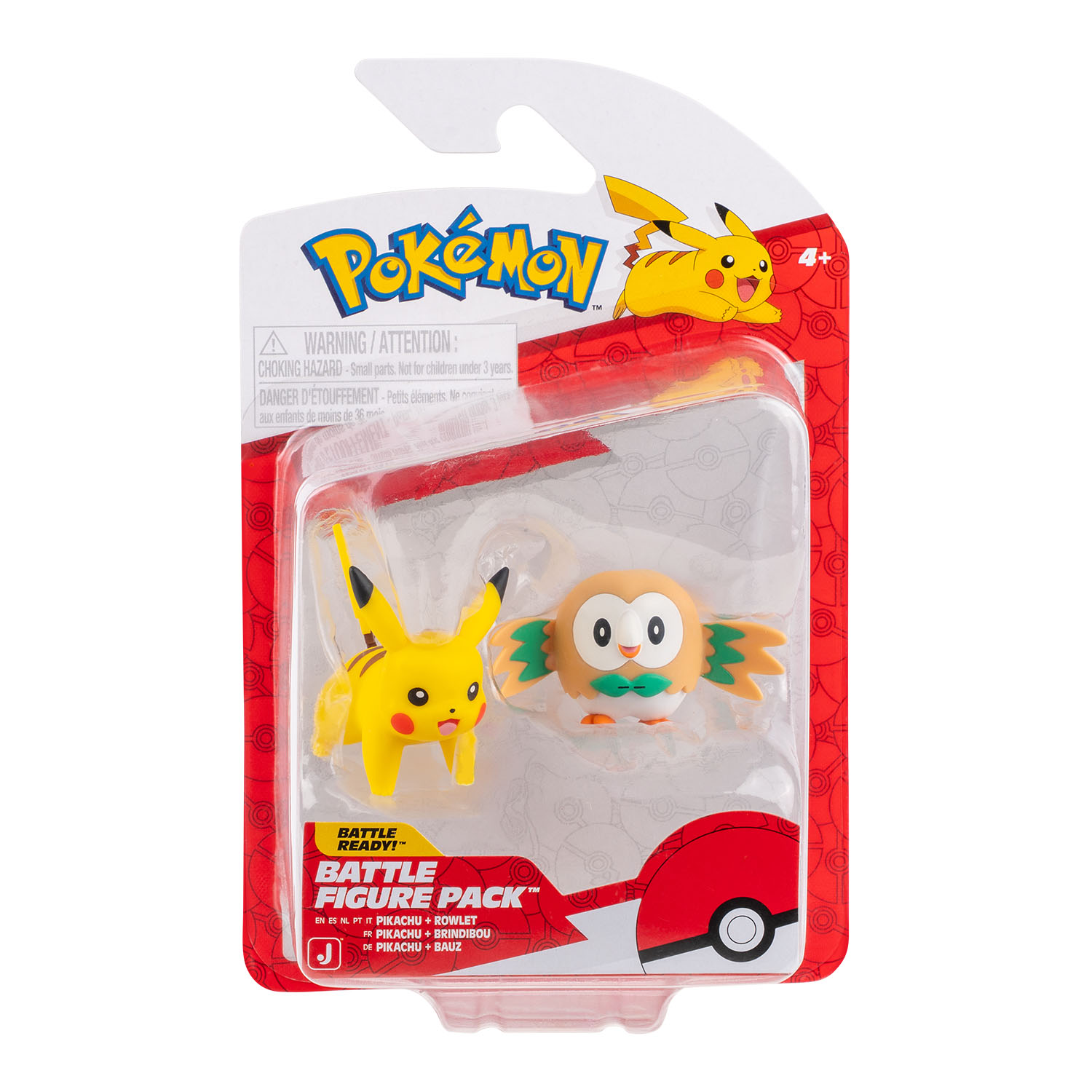 Pokemon Battle 2'li Figür Seti PKW4072 - Pikachu ve Rowlet