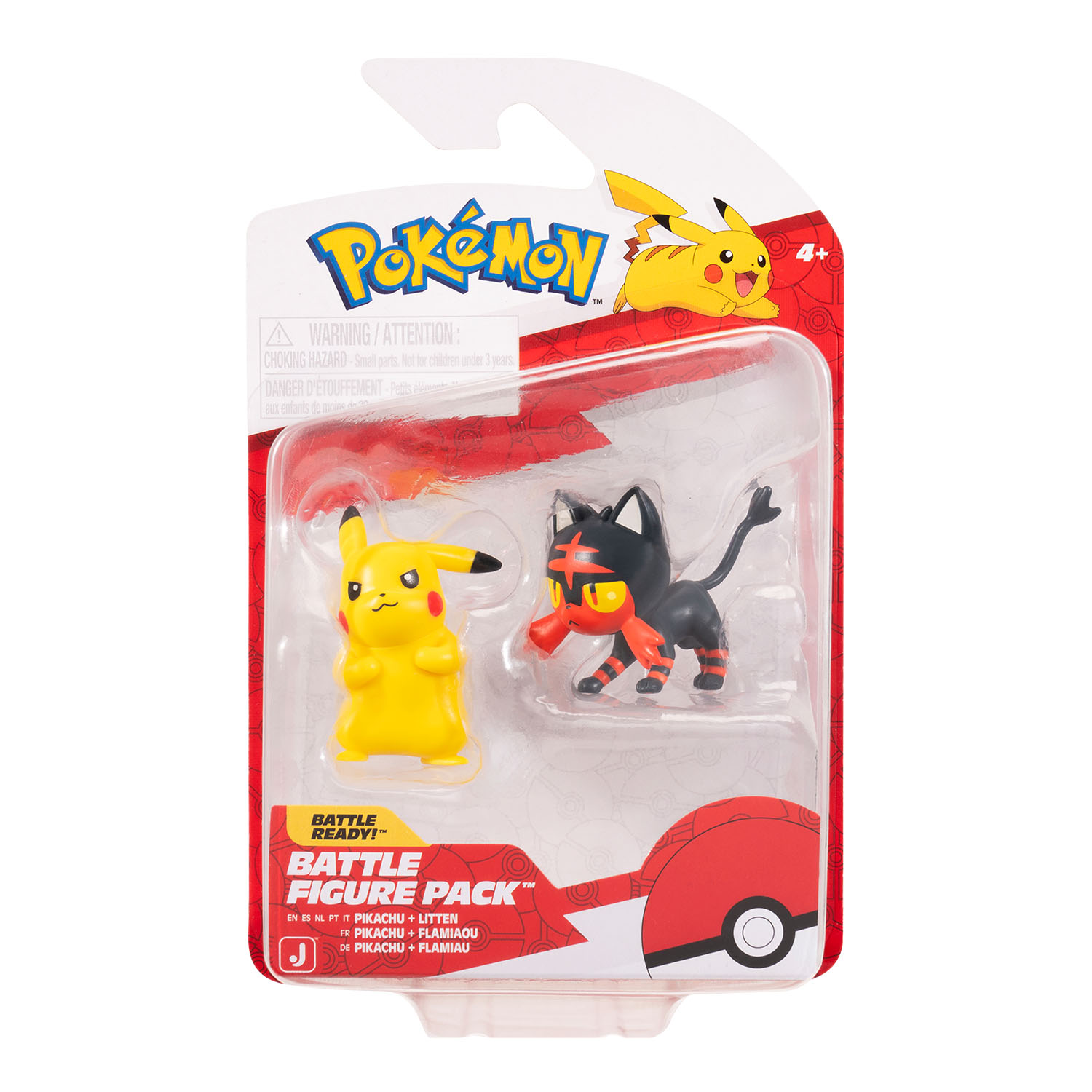 Pokemon Battle 2'li Figür Seti PKW4073 - Pikacu ve Litten