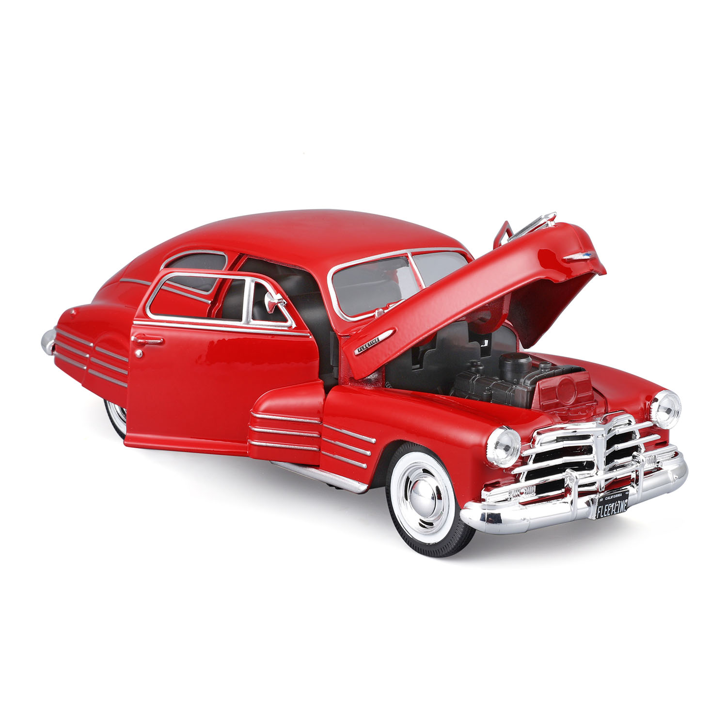1/25 1948 Chevrolet Fleetline Aerosedan Kırmızı 32921-02