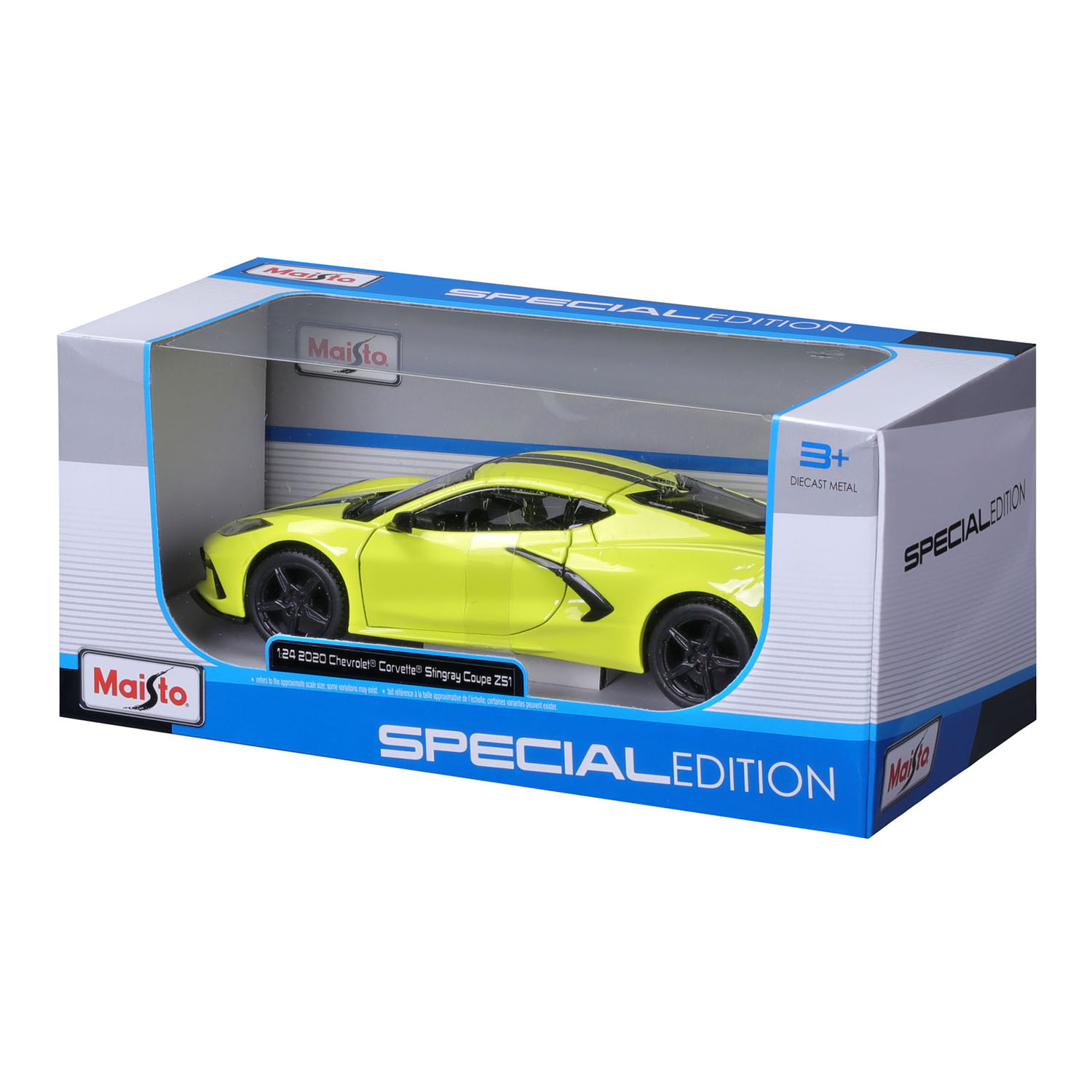 1:24 2020 Chevrolet Corvette Stingray Coupe Z51 Sarı 31527-02