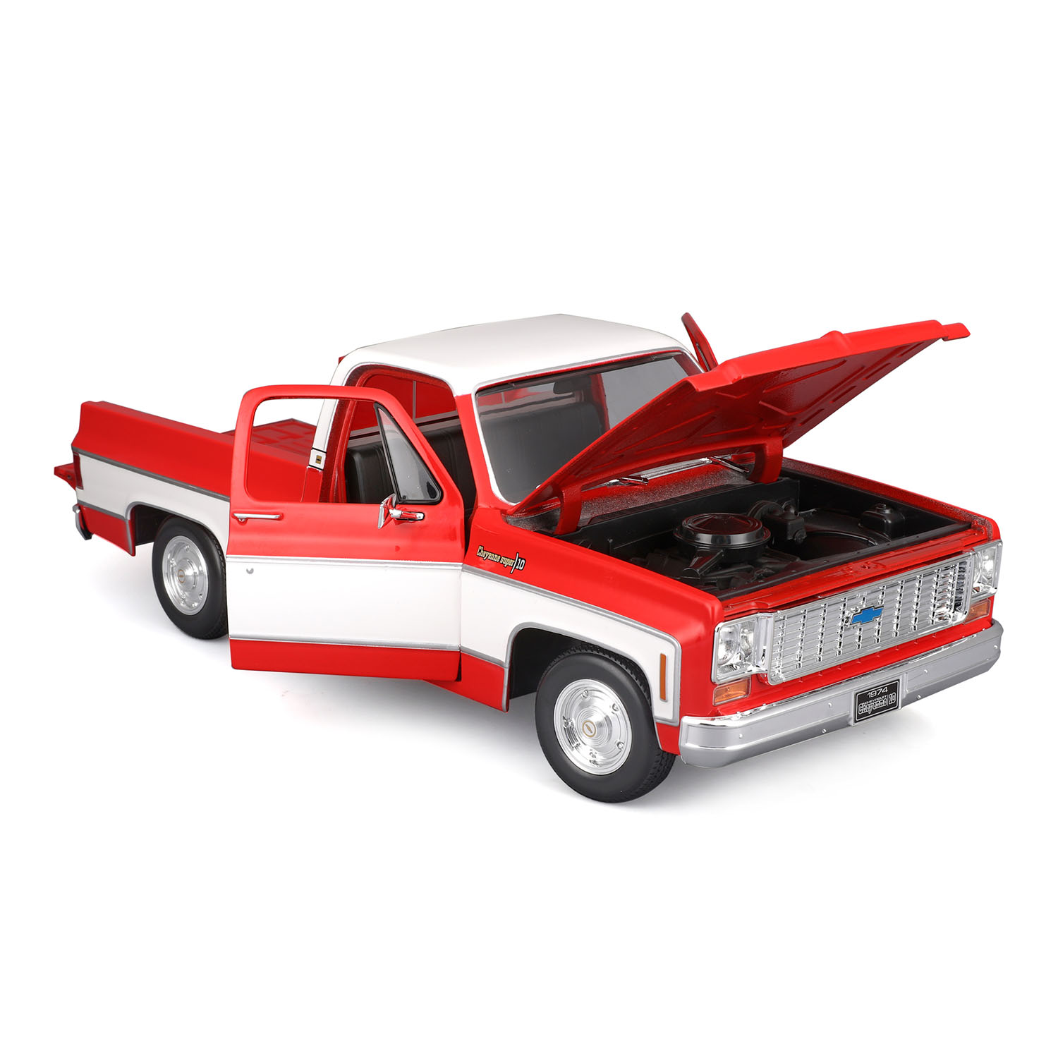 1/18 1974 Chevrolet C10 Cheyenne Super Kırmızı 31467-01