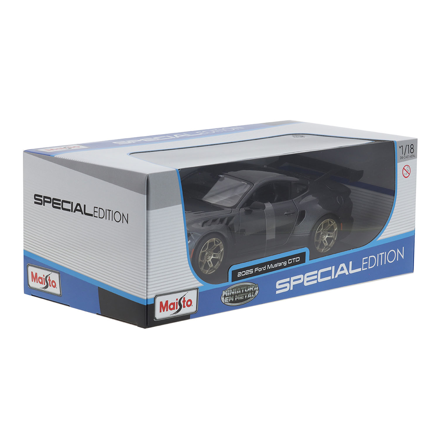 1/18 2025 Ford Mustang GTO Metalik Gri 31468-01