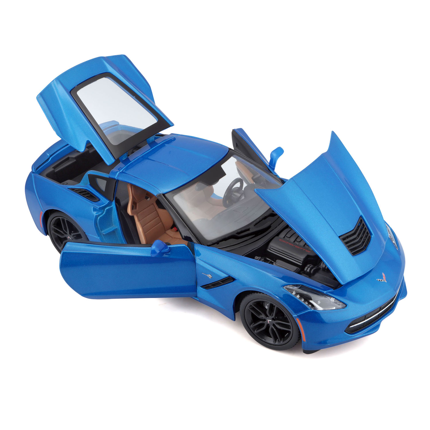 1/18 2014 Corvette Stingray Z51 Metalik Mavi 31677-02