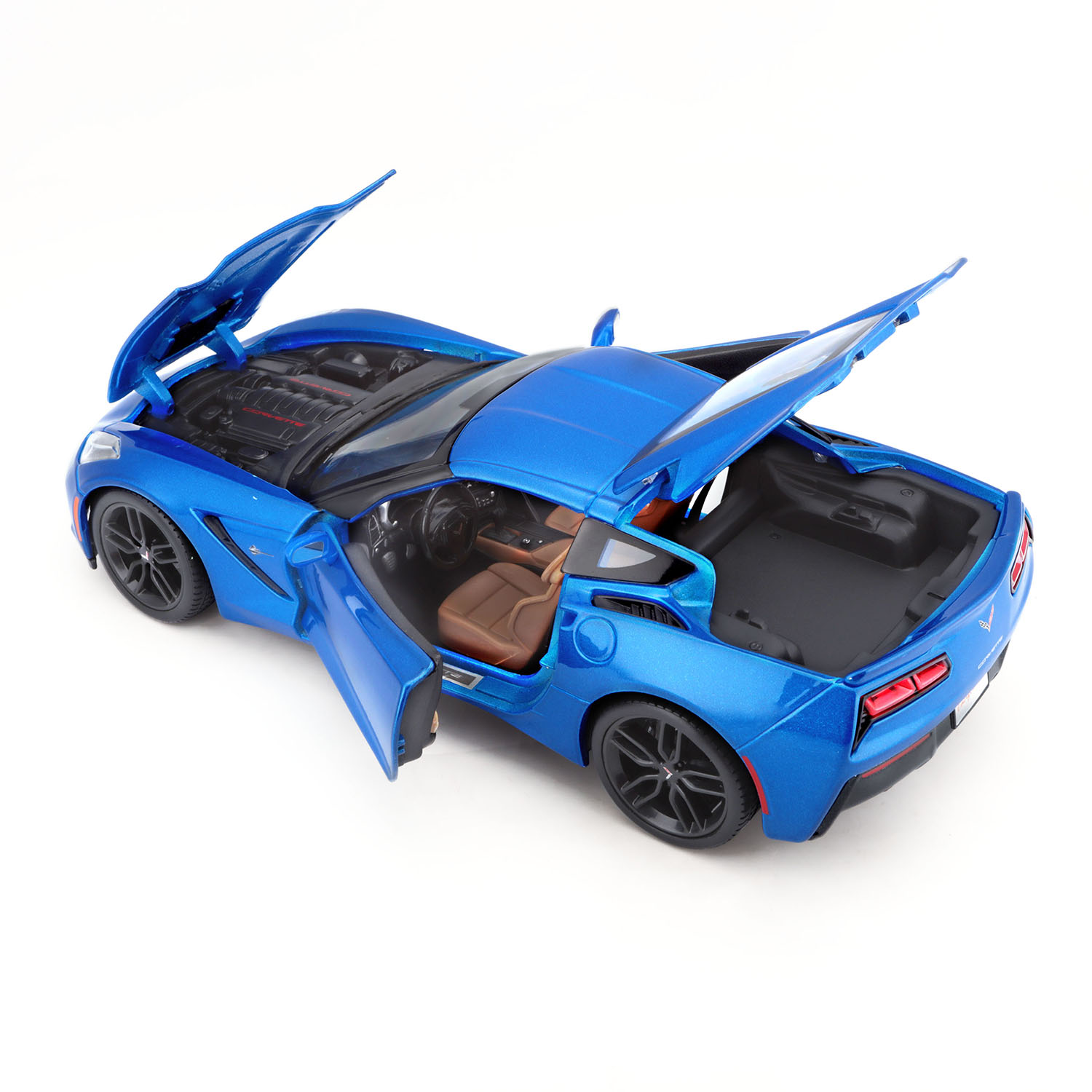 1/18 2014 Corvette Stingray Z51 Metalik Mavi 31677-02