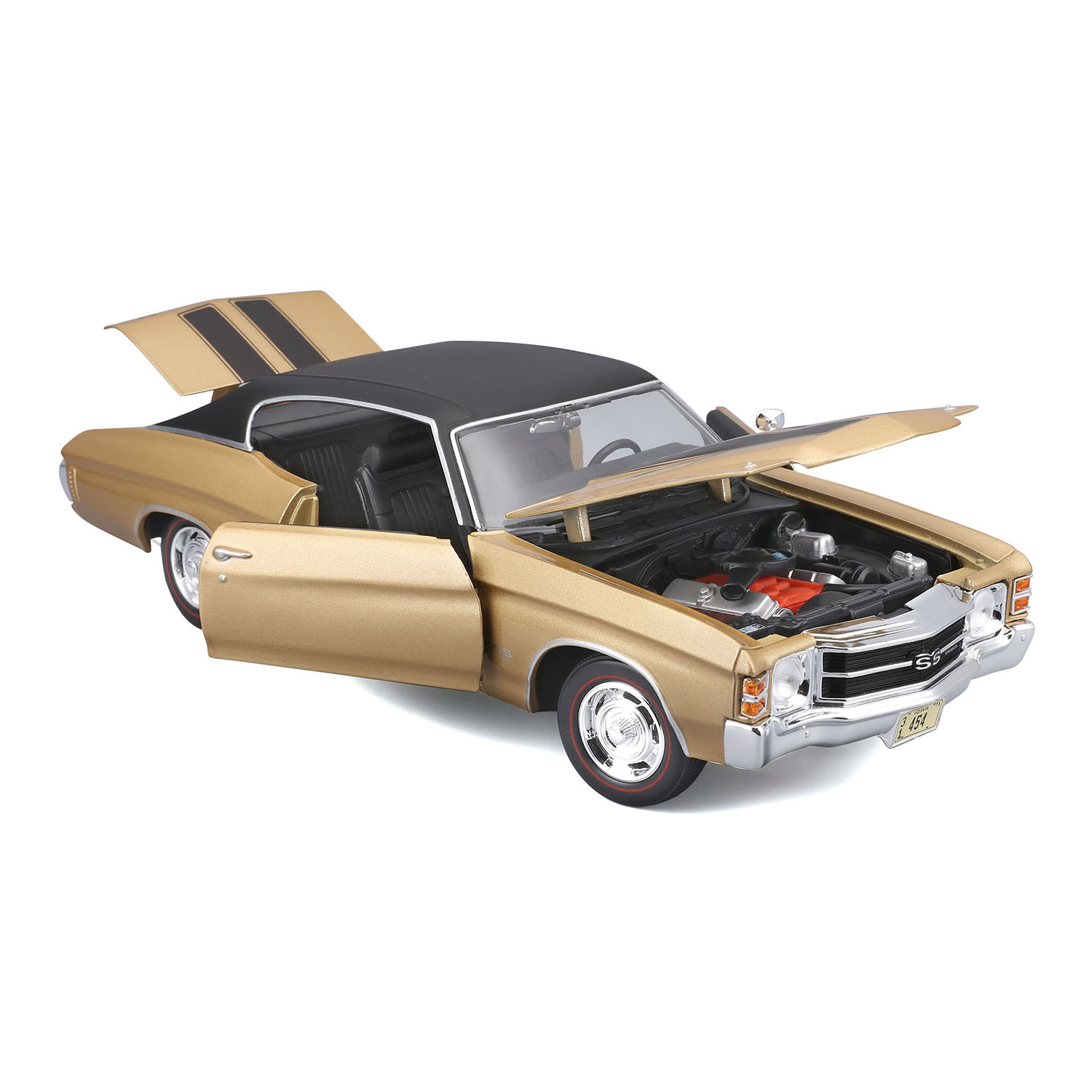 1/18 1971 Chevrolet Chevelle SS 454 Sport Coupe Altın 31890-3
