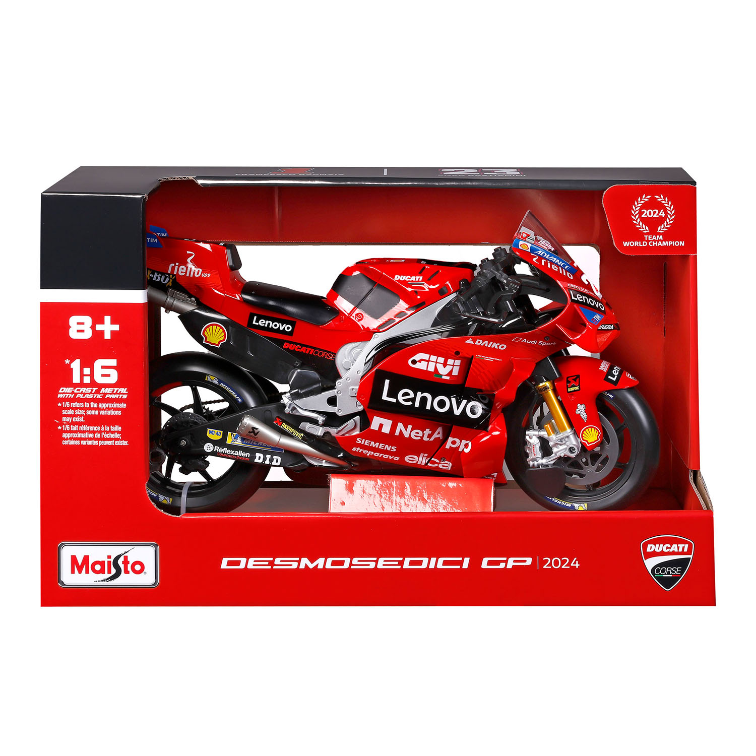 1/6 Ducati Lenovo GP Racing Model Motosiklet 32245