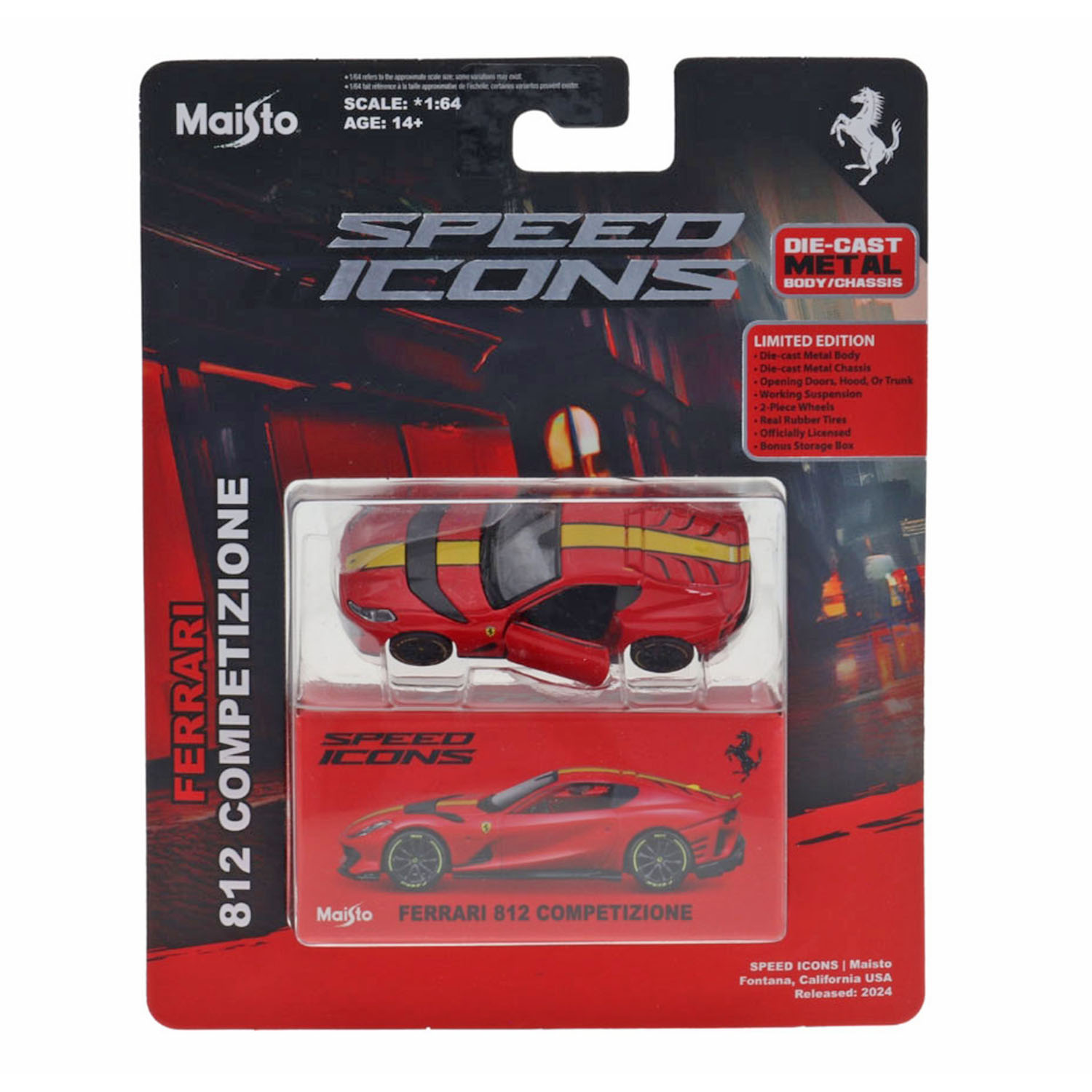 1:64 Speed Icons - Ferrari 812 Competizione Kırmızı