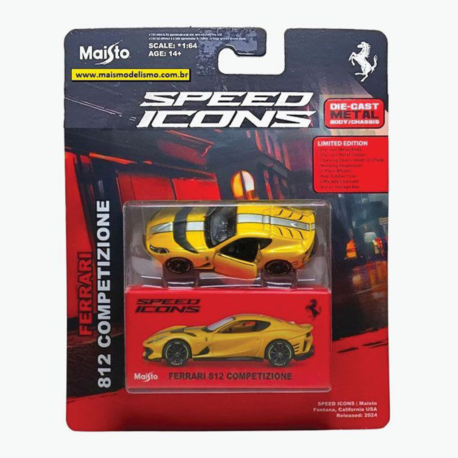1:64 Speed Icons - Ferrari 812 Competizione Metalik Sarı