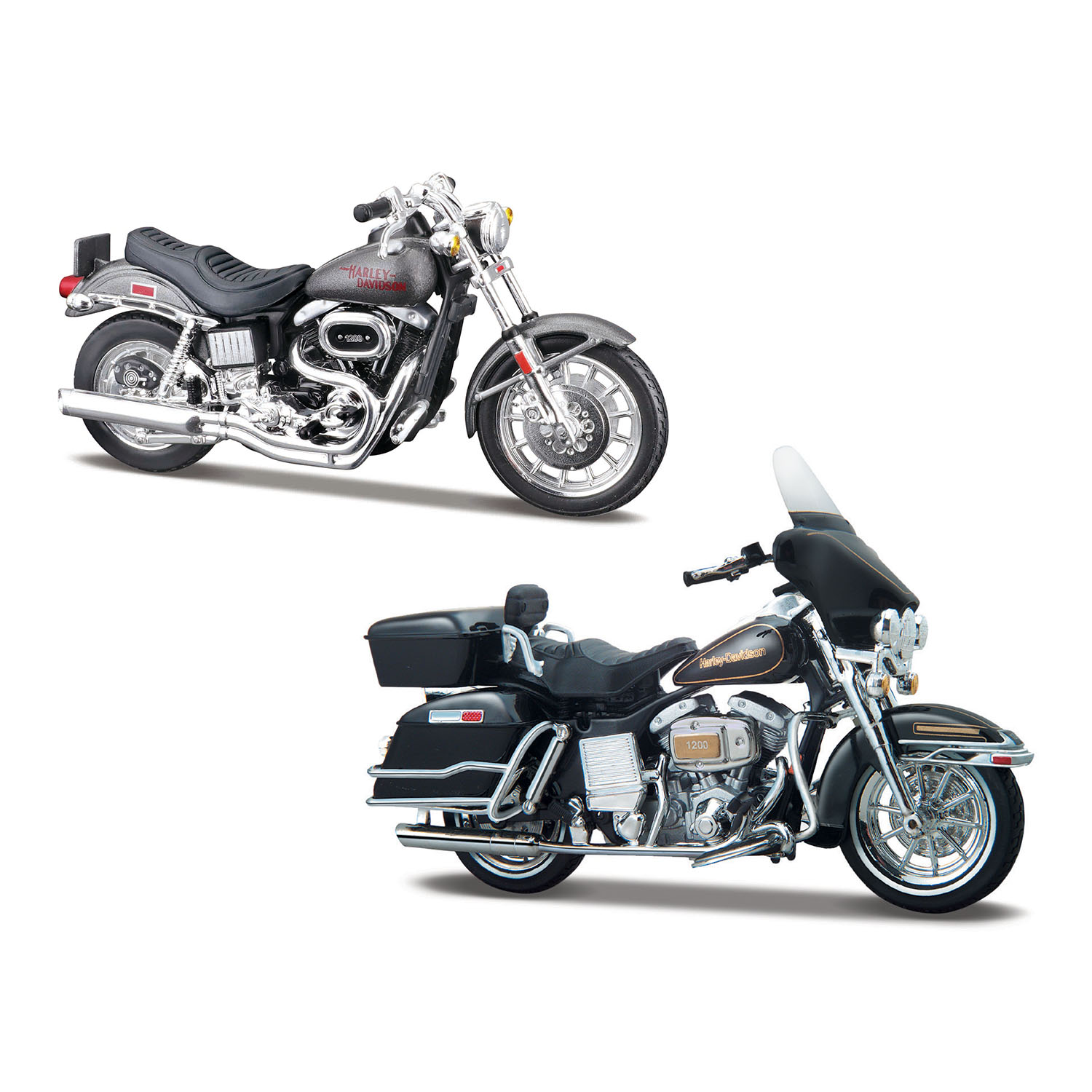 1/18 Harley-Davidson İkili Motorlar 70'ler