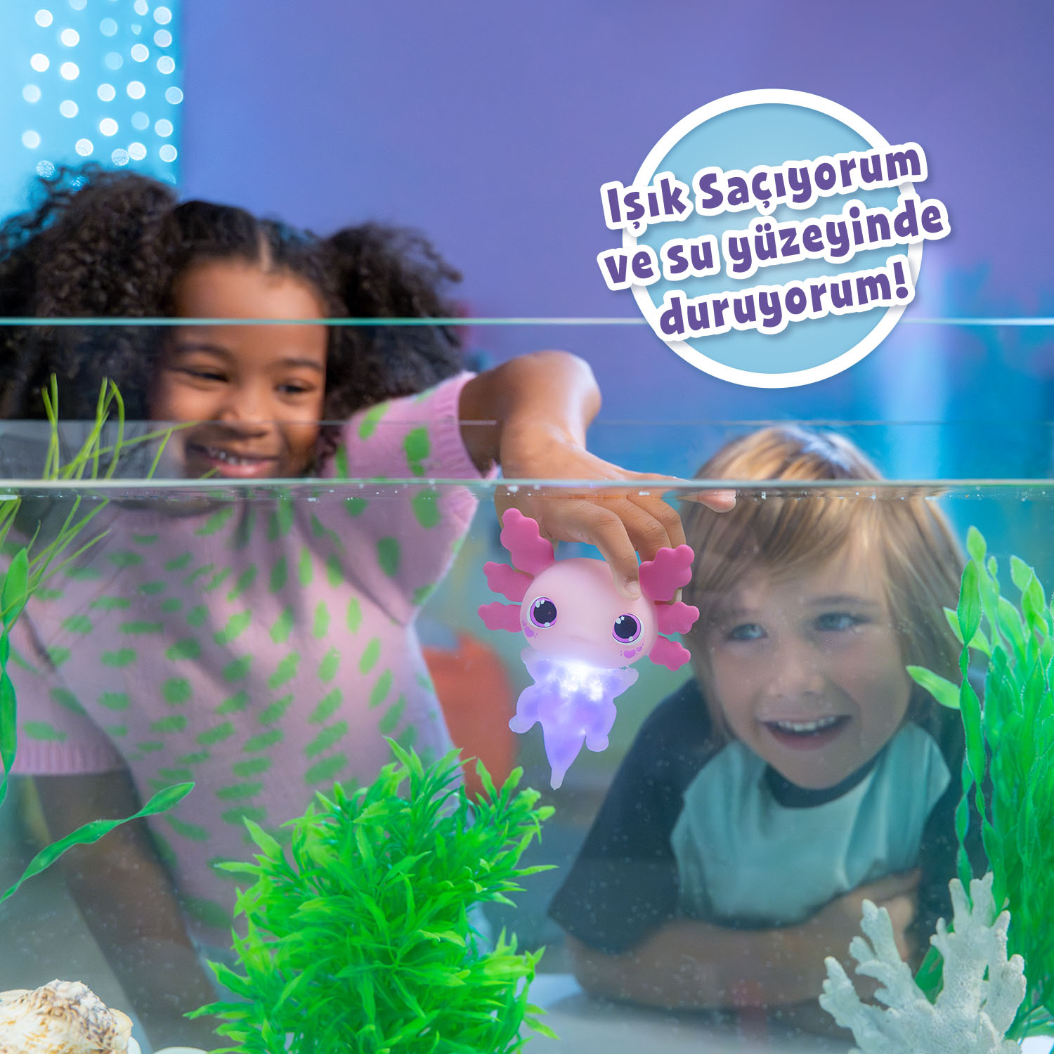 Animagic Işıldayan Axolotl - Mavi