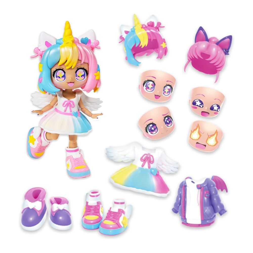 Animakii Bebek ve Aksesuar Seti - Unicorn ve Bat