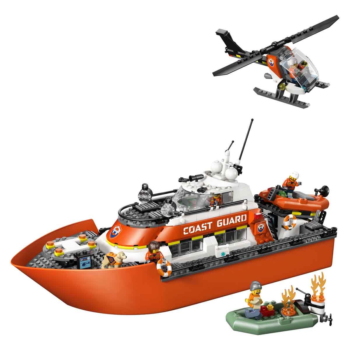 LEGO City Sahil Güvenlik Kurtarma Botu ve Helikopteri 60504