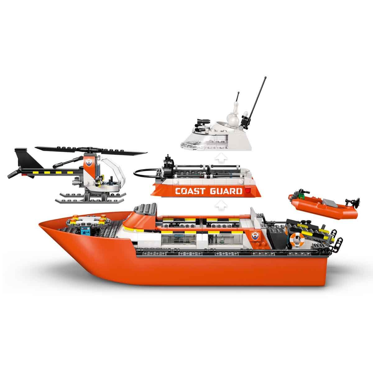 LEGO City Sahil Güvenlik Kurtarma Botu ve Helikopteri 60504