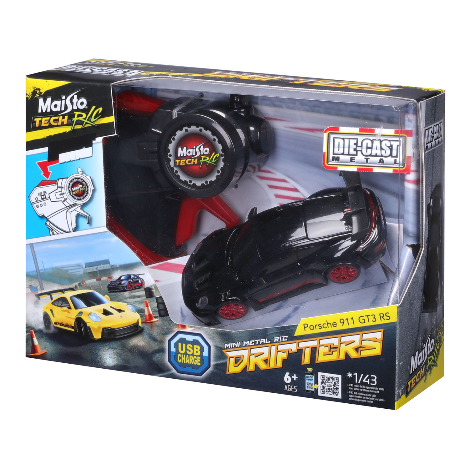 1/43 Mini Metal Drifters Kumandalı Araba - Porsche 911 GT3 RS