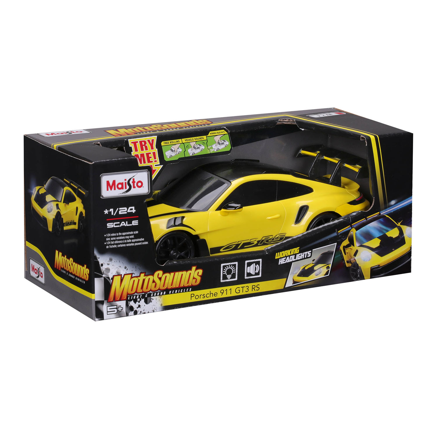 1/24 Porsche 911 GT3 RS  Işıklı ve Sesli Araba 81733