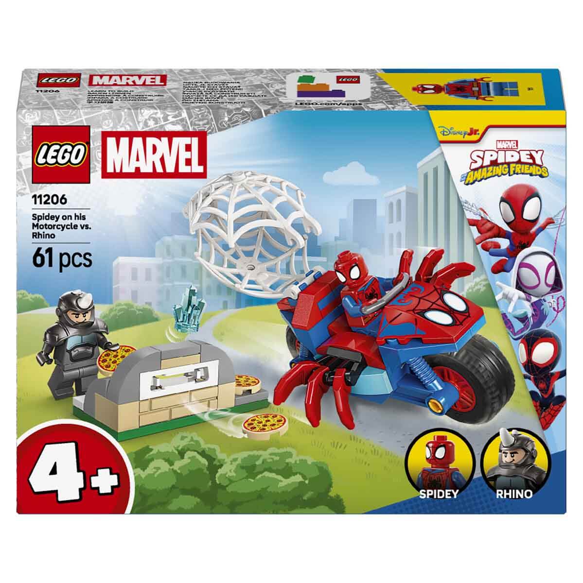 LEGO Marvel Motosikletli Spidey, Rhino’ya Karşı 11206