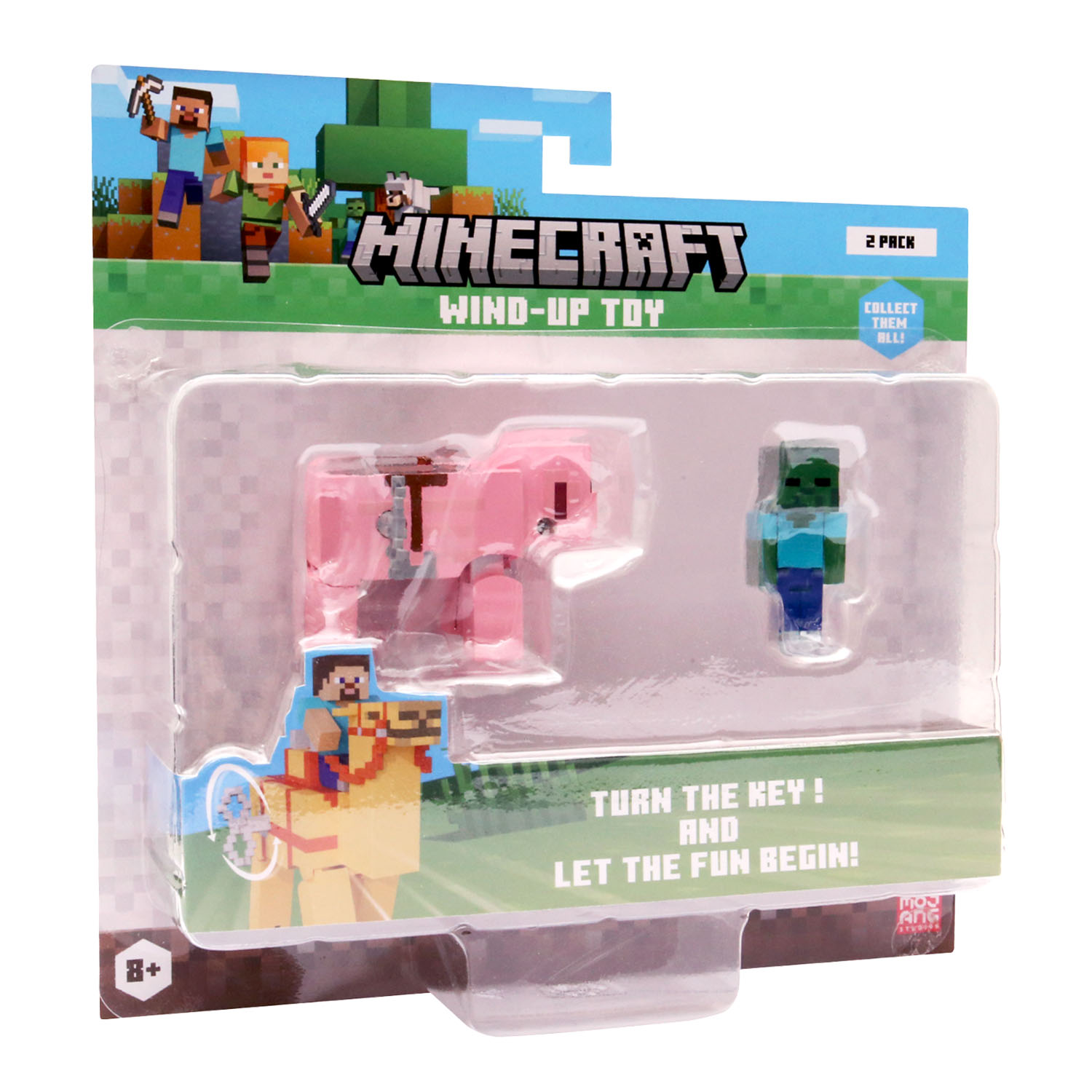 Minecraft 3D Kurma Mekanizmalı Figürler 2'li Paket Model 1