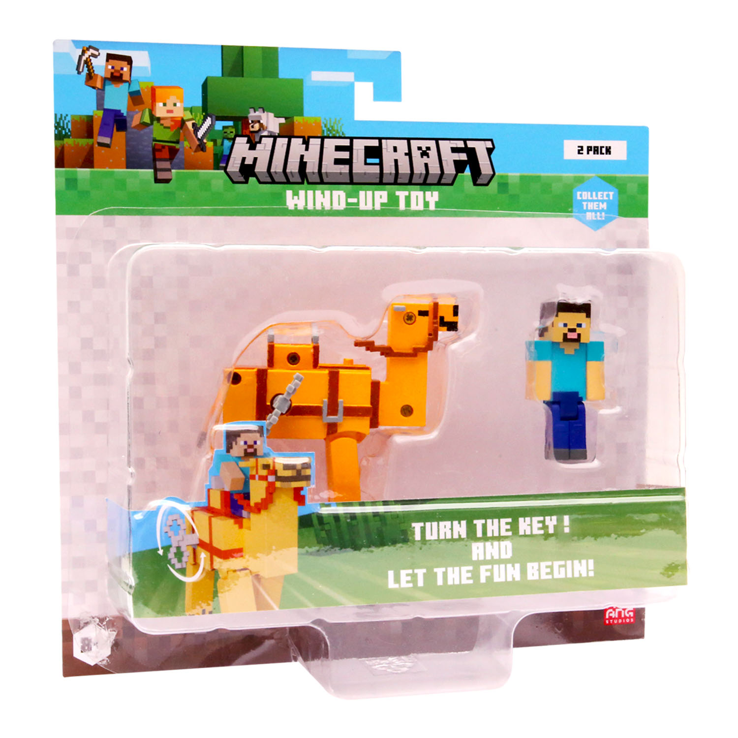 Minecraft 3D Kurma Mekanizmalı Figürler 2'li Paket Model 4