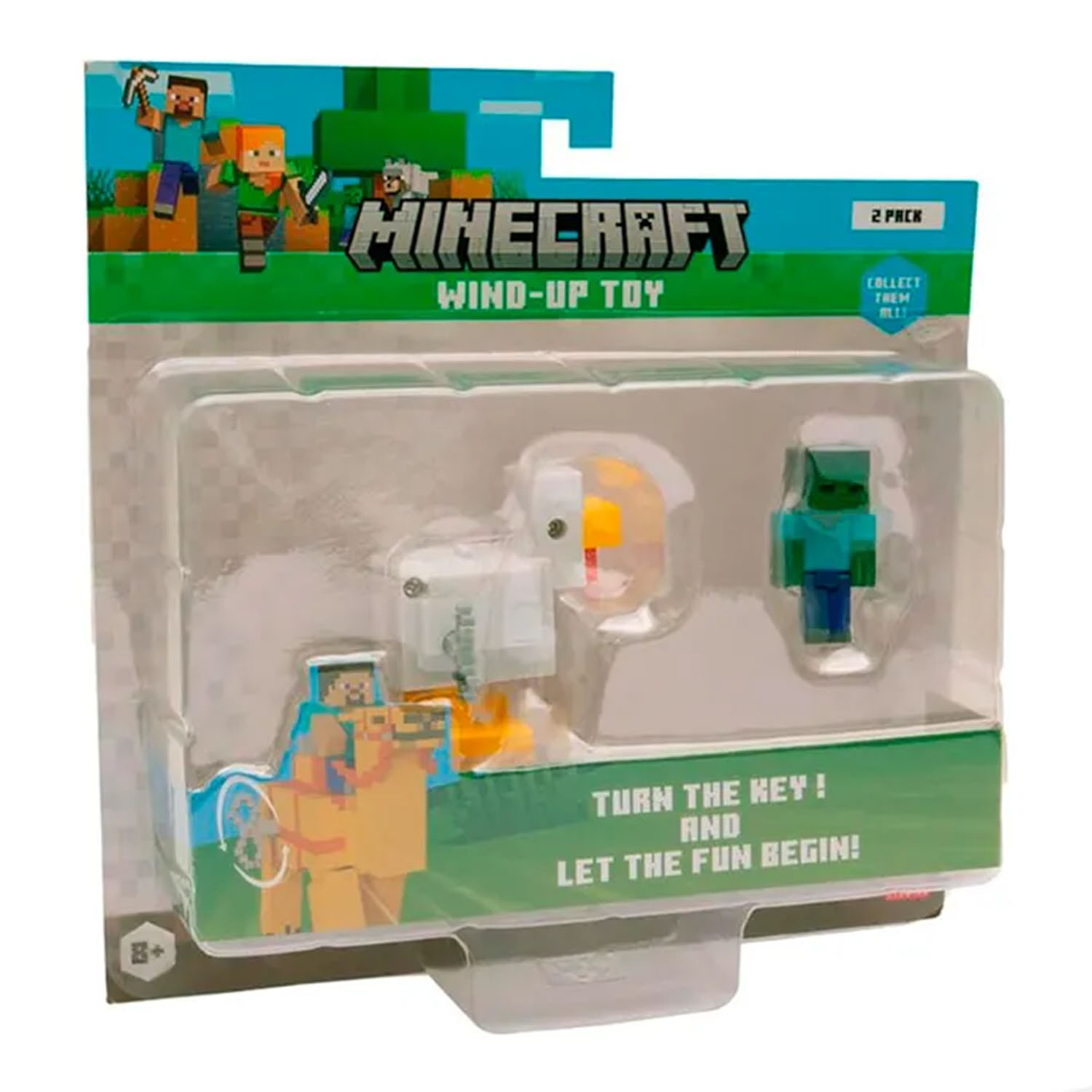 Minecraft 3D Kurma Mekanizmalı Figürler 2'li Paket Model 5