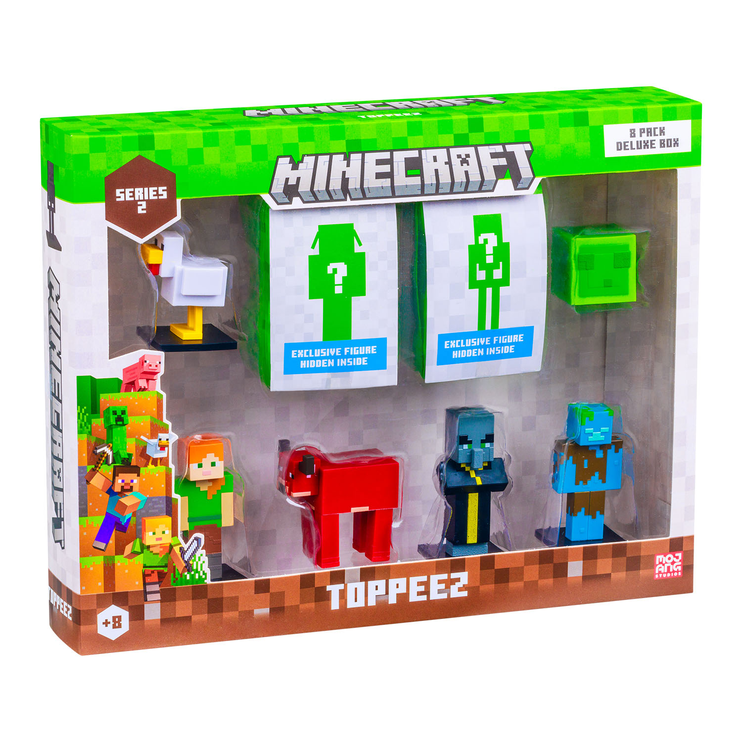 Minecraft 3D Toppeez 8'li Deluxe Figür Seti Seri 2 Model 2