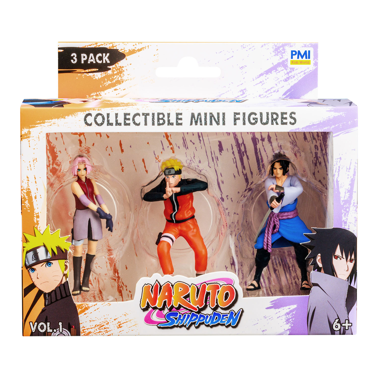 Naruto 3'lü Koleksiyon Figür Seti Model 1