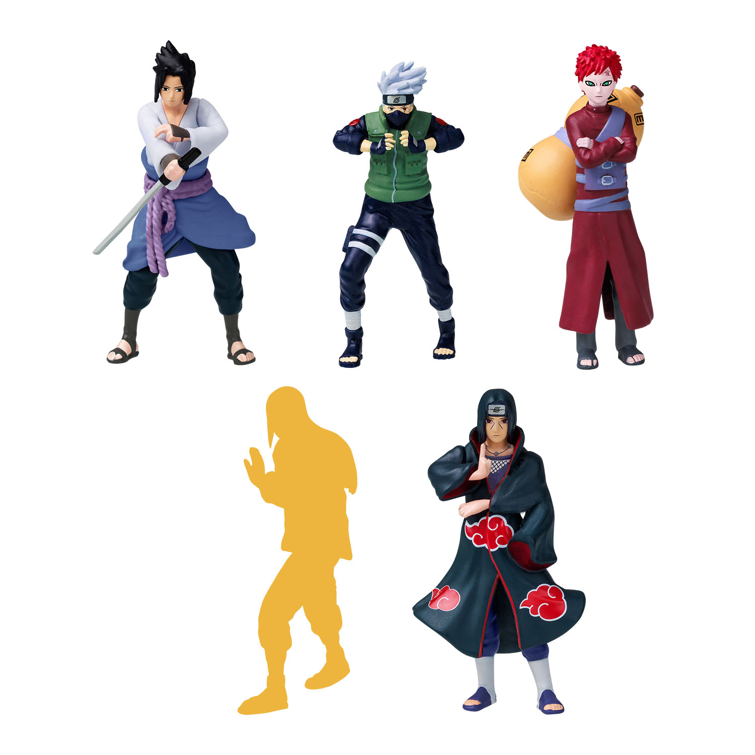 Naruto 5'li Koleksiyon Figür Seti Model 1