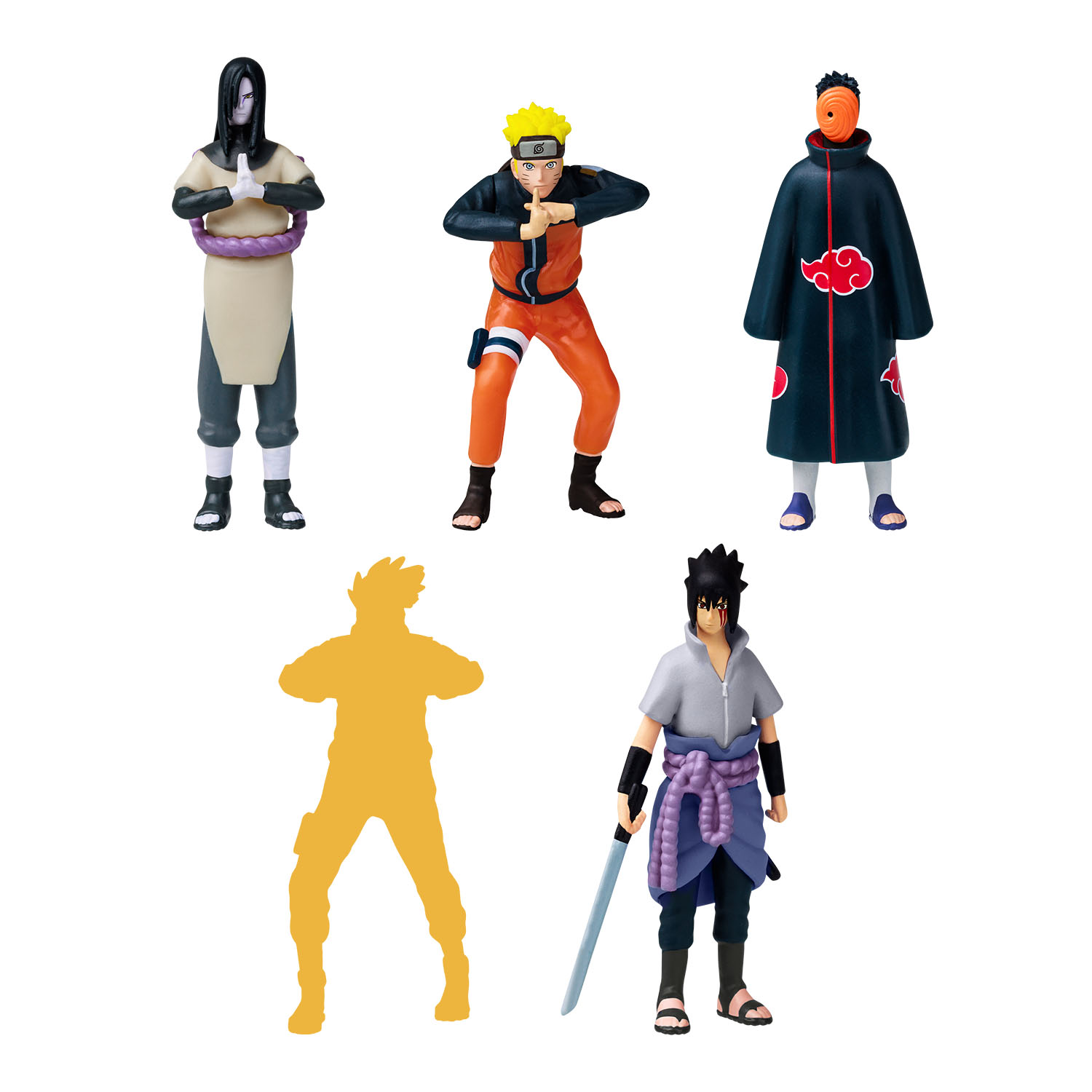 Naruto 5'li Koleksiyon Figür Seti Model 2