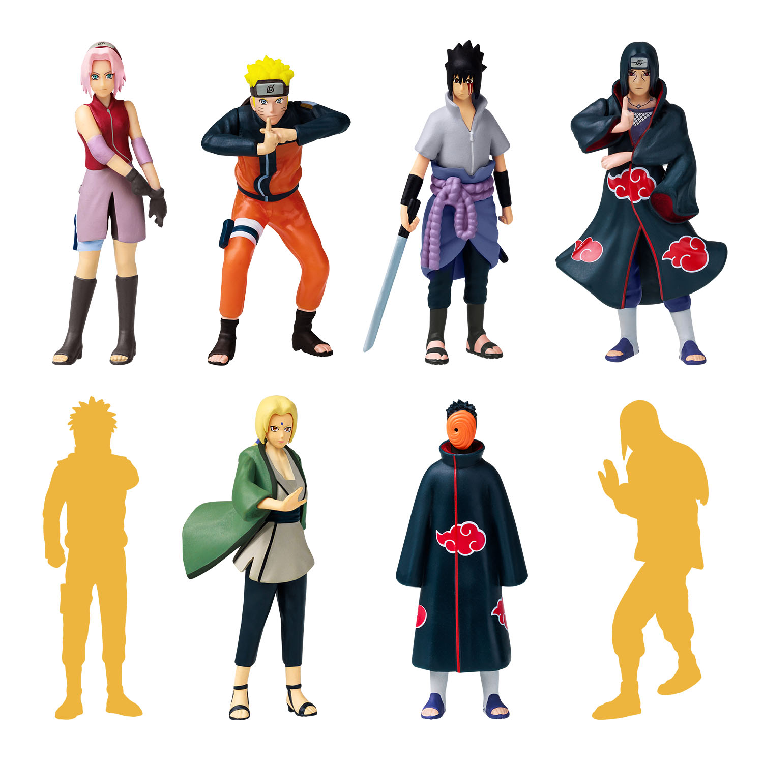 Naruto 8'li Koleksiyon Figür Seti Model 2