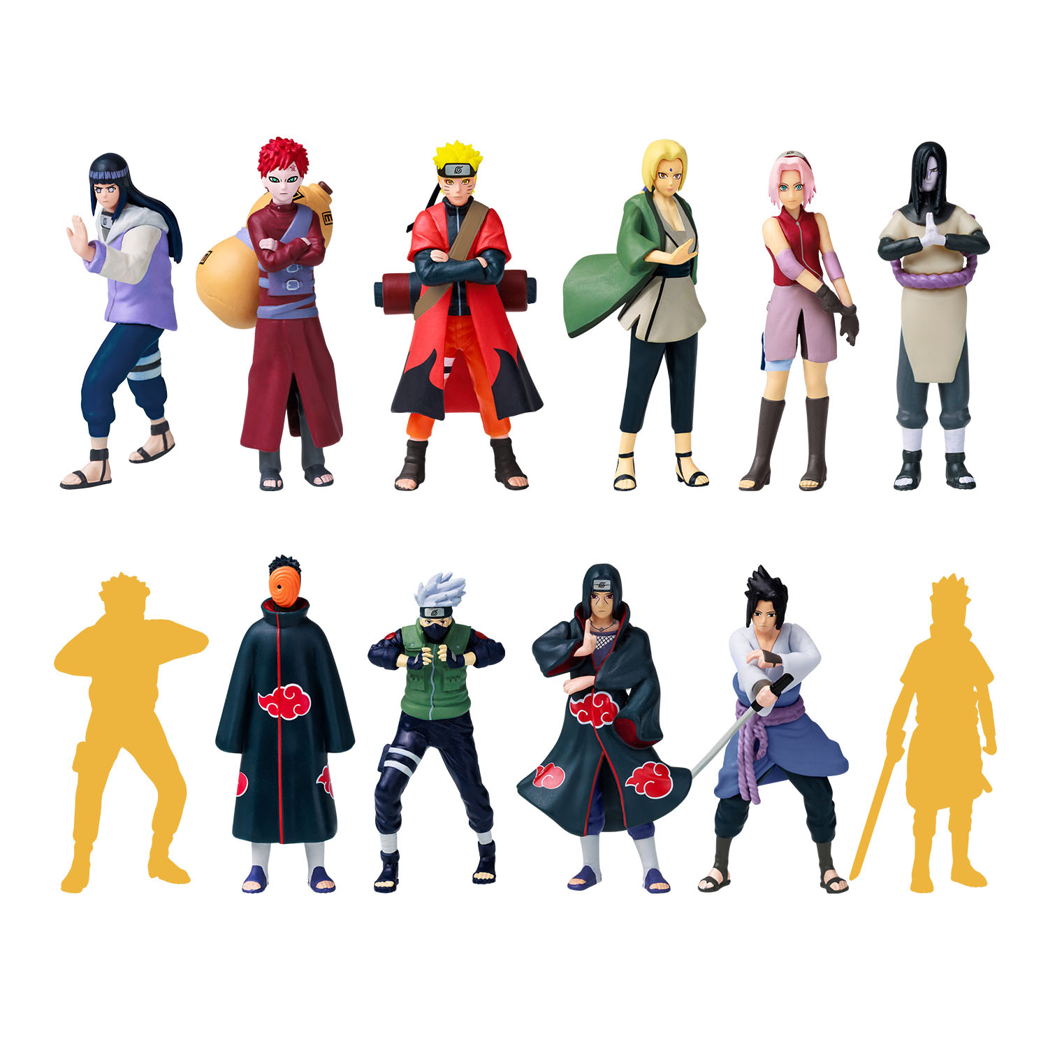 Naruto 12'li Koleksiyon Figür Seti Model 1