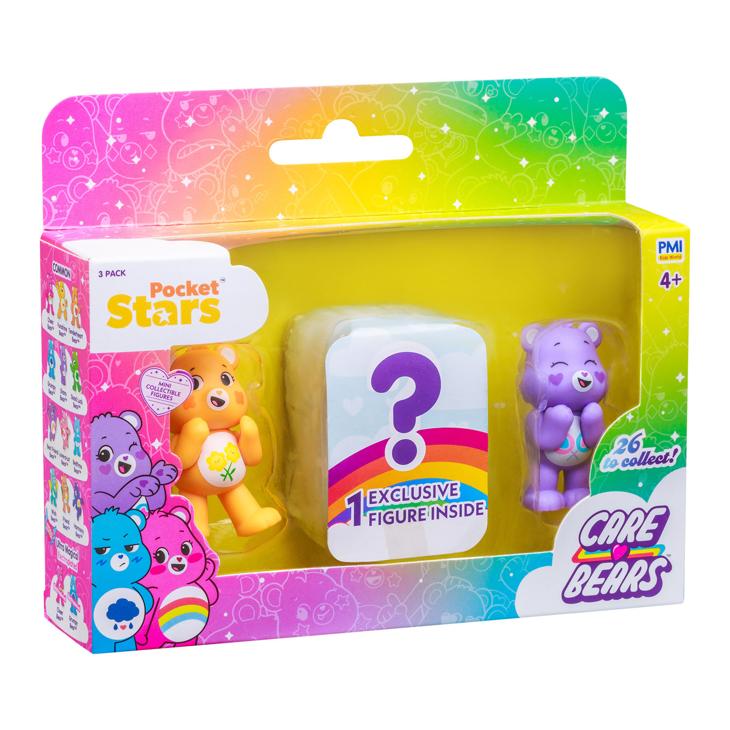 Care Bears Mini Koleksiyon Figürleri 3'lü Paket Model 1