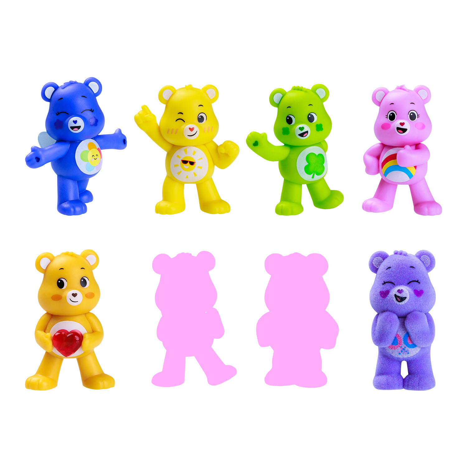 Care Bears Mini Koleksiyon Figürleri 8'li Paket Model 1